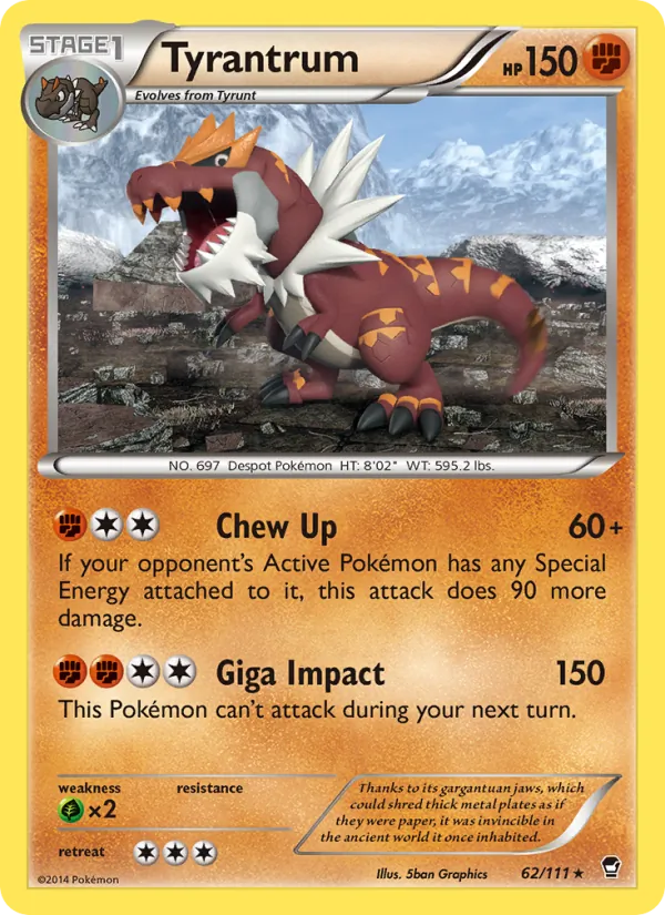 Tyrantrum Furious Fists 62/111