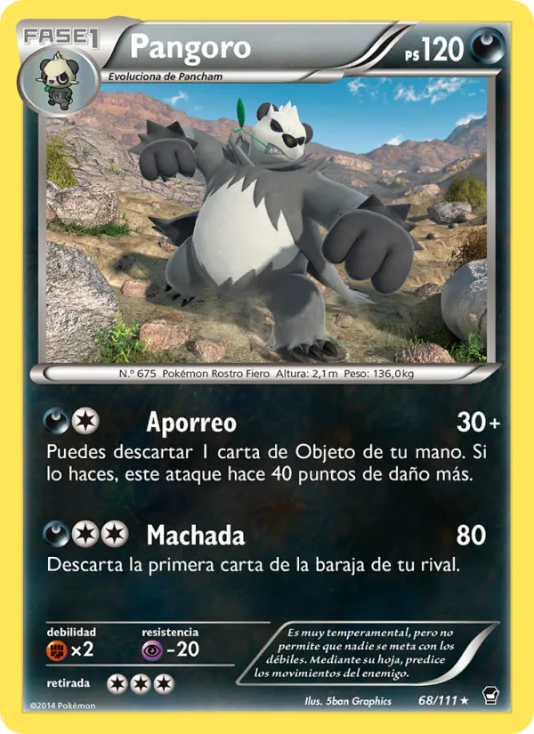 Pangoro Puños Furiosos 68/111