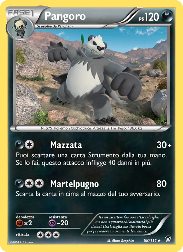 Pangoro Colpi Furiosi 68/111