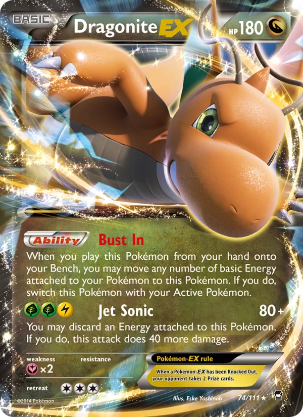 Dragonite EX Furious Fists 74/111