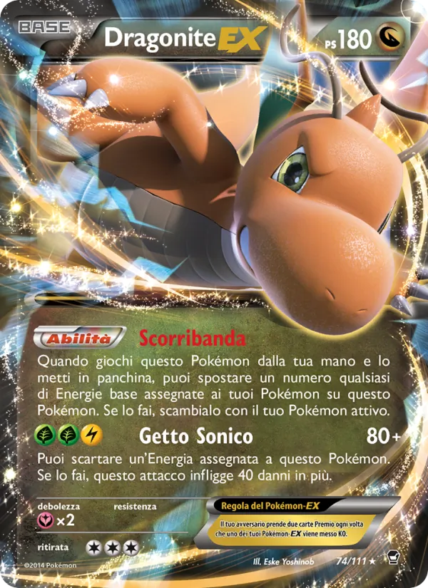 Dragonite EX Colpi Furiosi 74/111