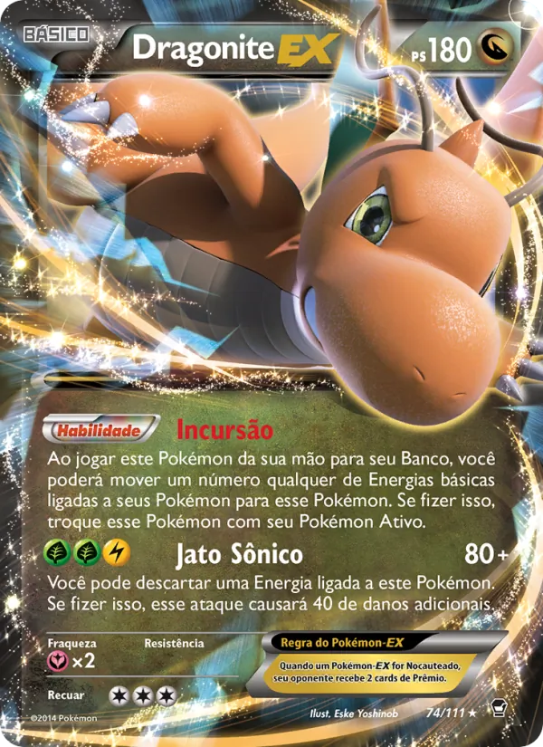 Dragonite EX Punhos Furiosos 74/111