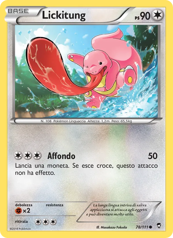 Lickitung Colpi Furiosi 78/111