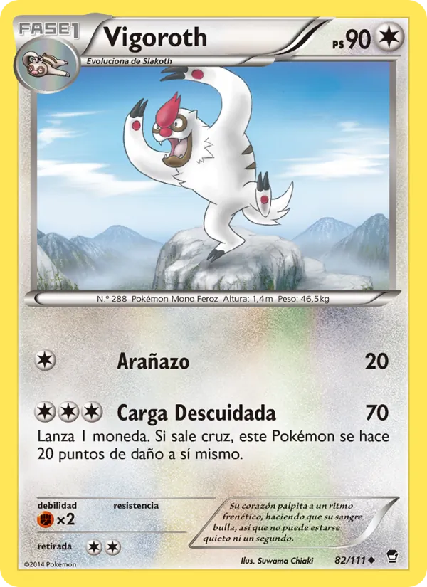 Vigoroth Puños Furiosos 82/111