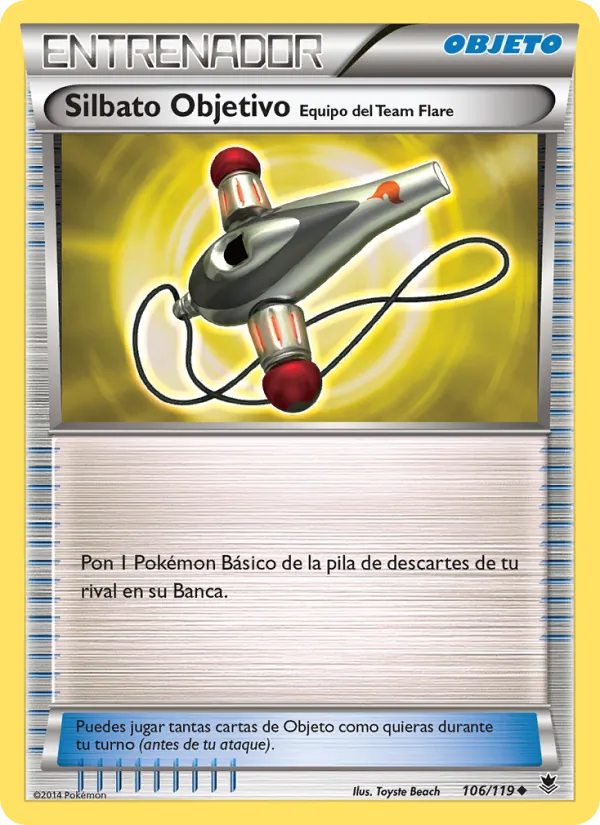Silbato Objetivo Equipo del Team Flare Fuerzas Fantasmales 106/119