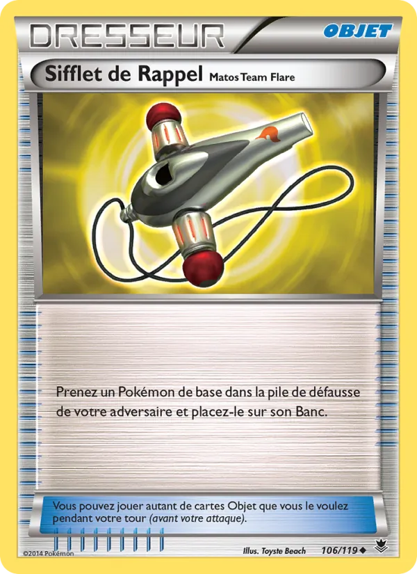 Sifflet de Rappel Matos Team Flare Vigueur Spectrale 106/119
