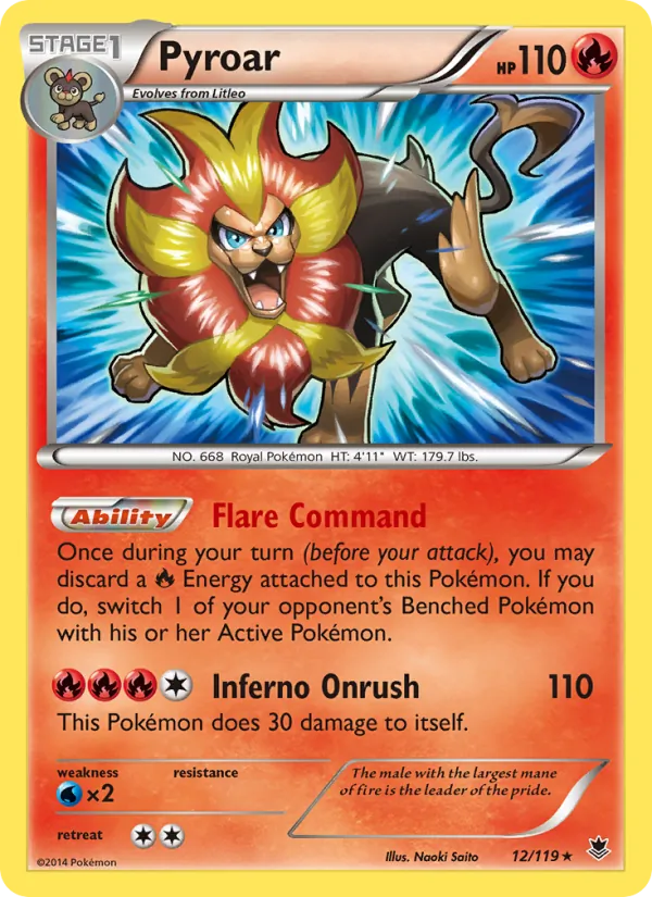 Pyroar Phantom Forces 12/119