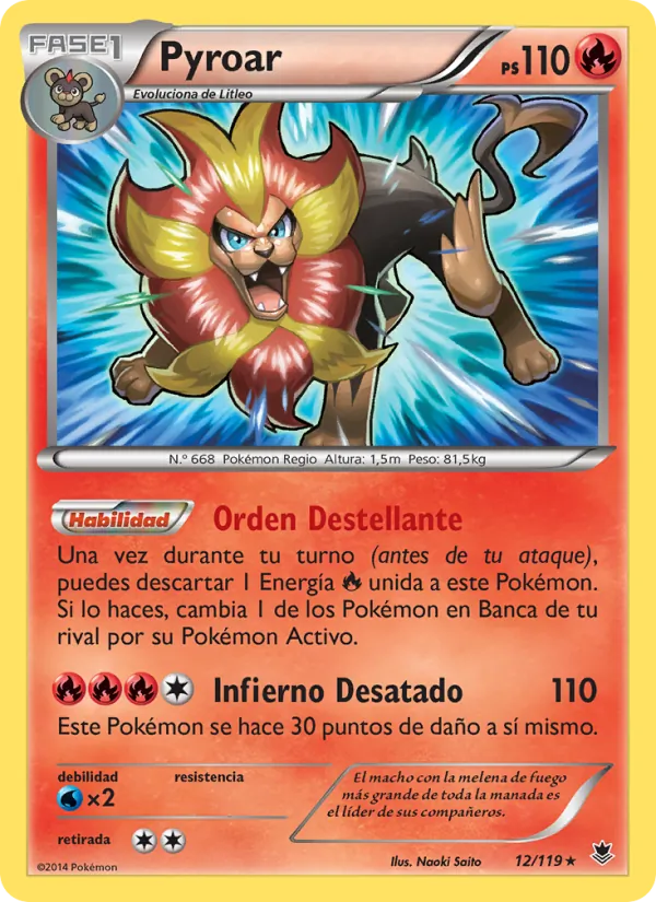 Pyroar Fuerzas Fantasmales 12/119