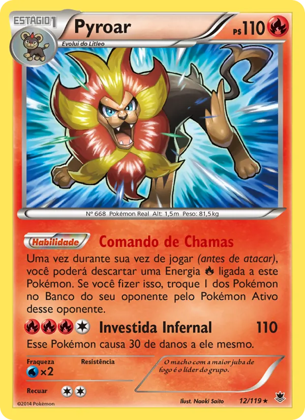 Pyroar Força Fantasma 12/119
