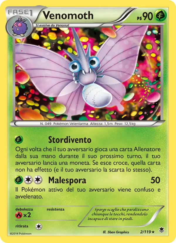Venomoth Forze Spettrali 2/119