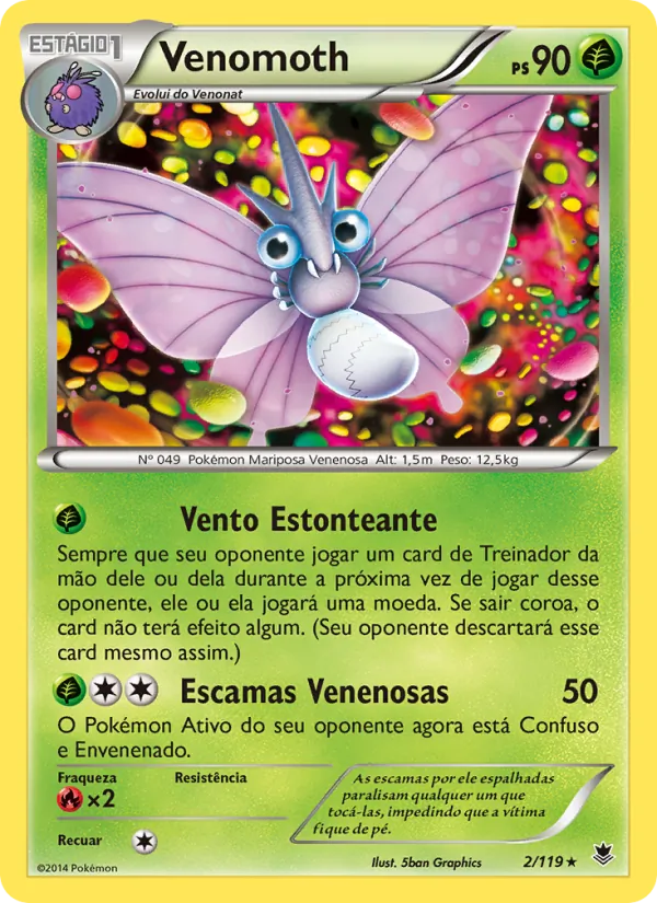 Venomoth Força Fantasma 2/119