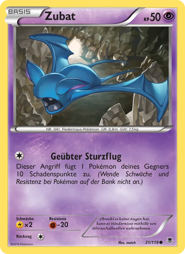 Zubat Phantomkräfte 31/119