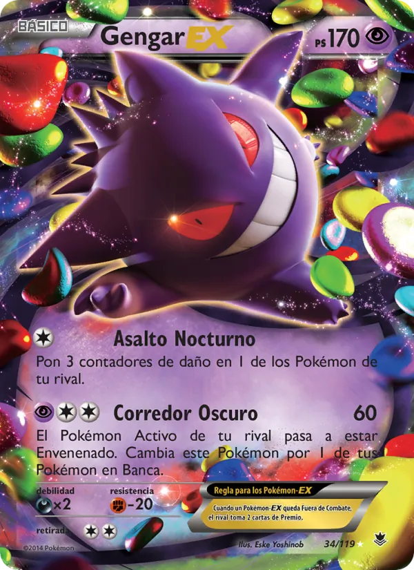 Gengar EX Fuerzas Fantasmales 34/119