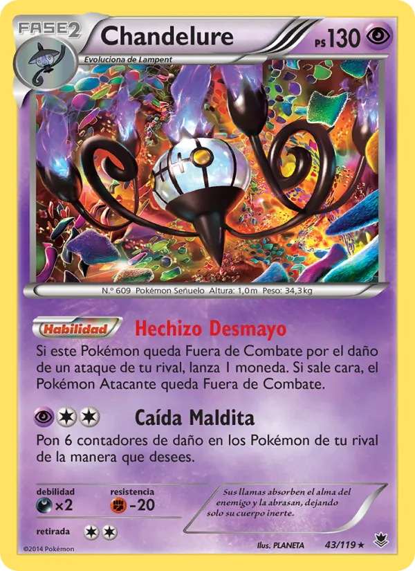 Chandelure Fuerzas Fantasmales 43/119