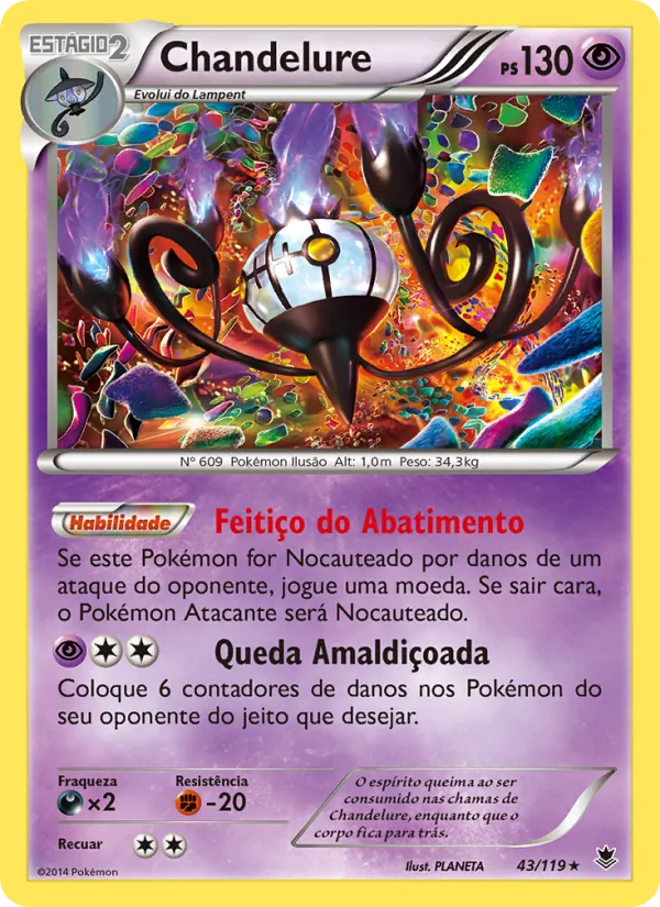 Chandelure Força Fantasma 43/119