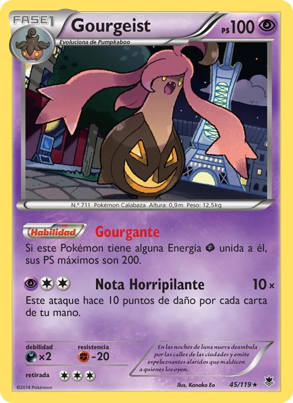 Gourgeist Fuerzas Fantasmales 45/119