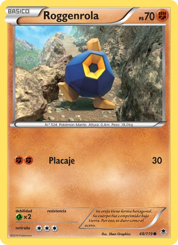 Roggenrola Fuerzas Fantasmales 48/119