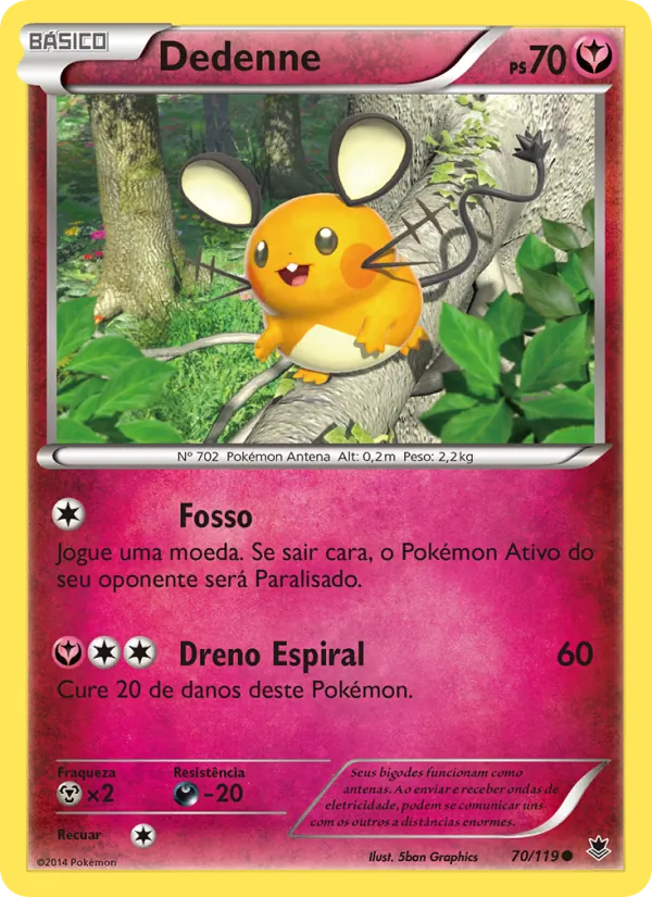 Dedenne Força Fantasma 70/119