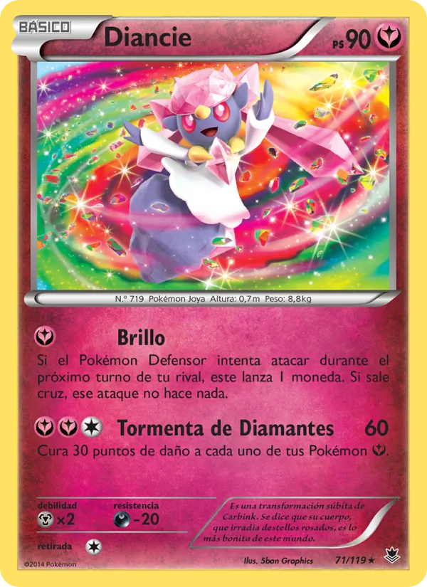 Diancie Fuerzas Fantasmales 71/119