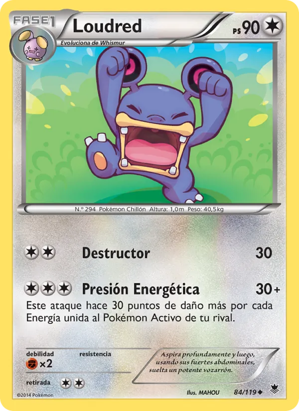 Loudred Fuerzas Fantasmales 84/119