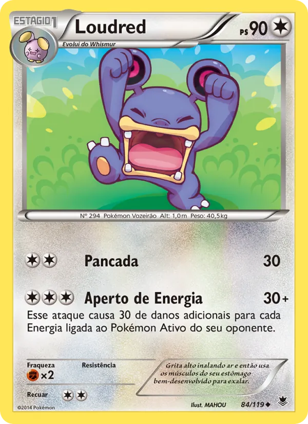 Loudred Força Fantasma 84/119