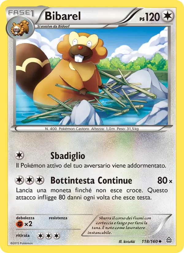 Bibarel Scontro Primordiale 118/160