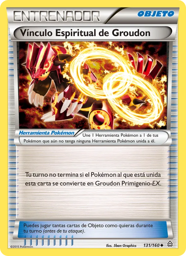 Vínculo Espiritual de Groudon Duelos Primigenios 131/160