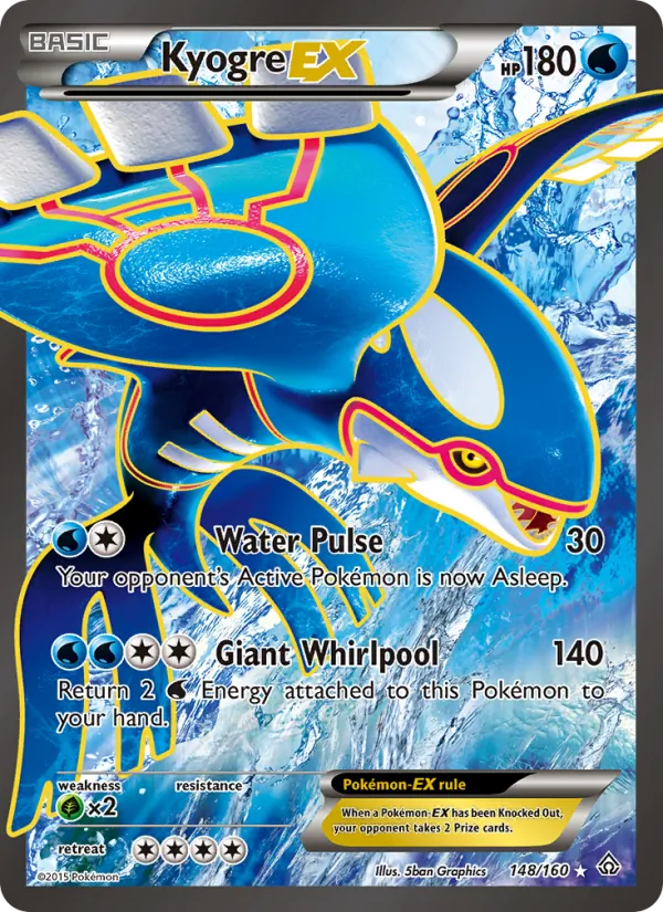 Kyogre EX Conflito Primitivo 148/160