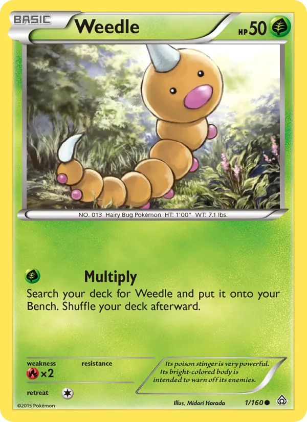 Weedle Primal Clash 1/160