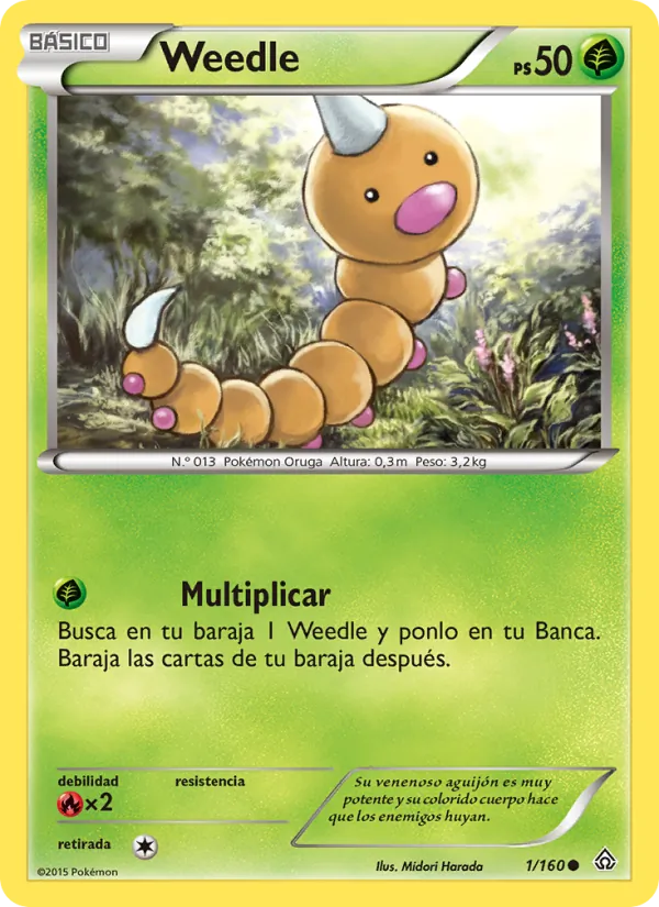 Weedle Duelos Primigenios 1/160