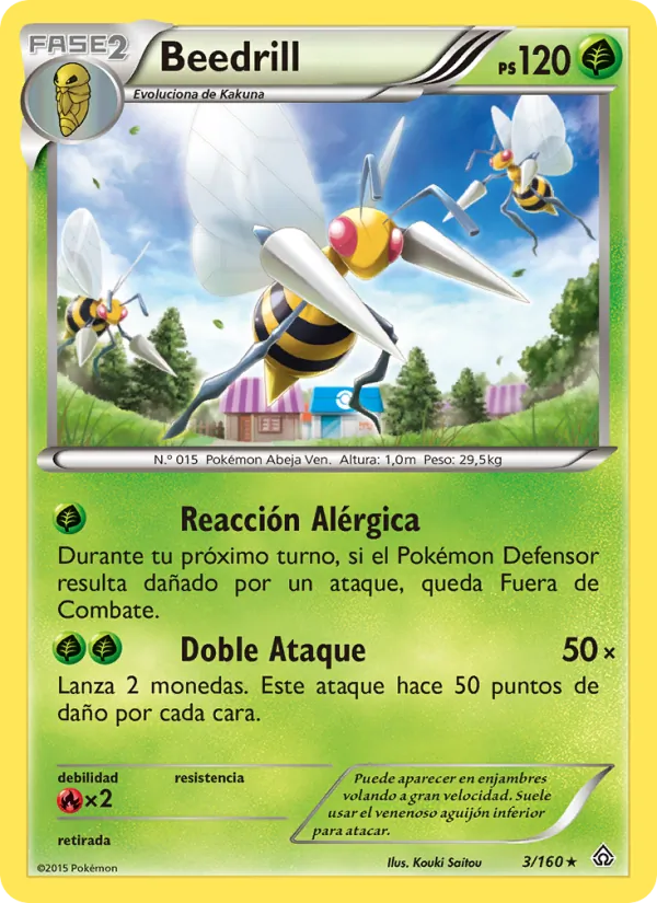 Beedrill Duelos Primigenios 3/160