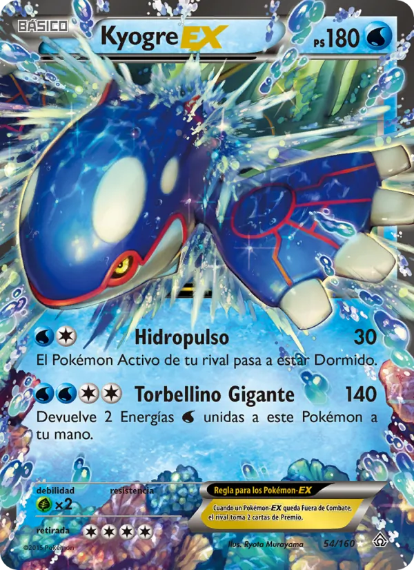 Kyogre EX Duelos Primigenios 54/160