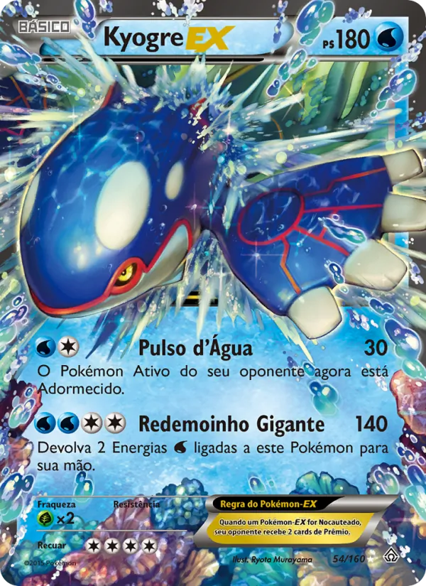 Kyogre EX Conflito Primitivo 54/160