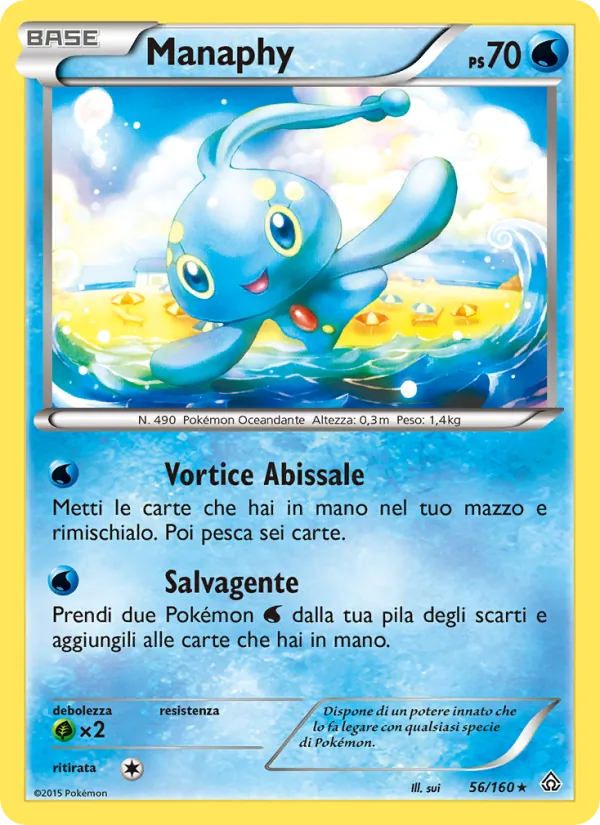 Manaphy Scontro Primordiale 56/160