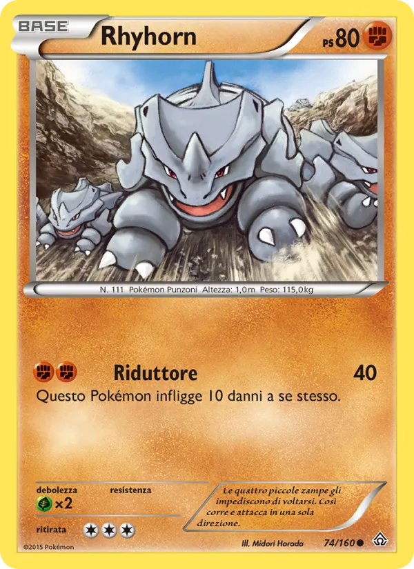 Rhyhorn Scontro Primordiale 74/160