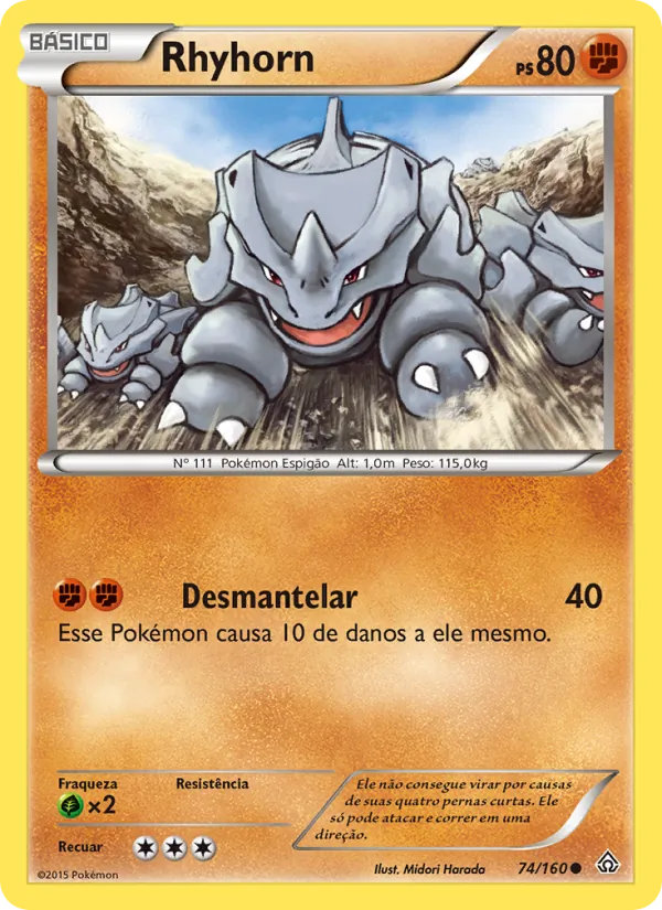 Rhyhorn Conflito Primitivo 74/160