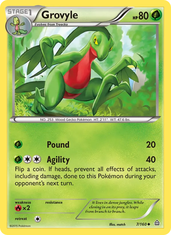 Grovyle Primal Clash 7/160