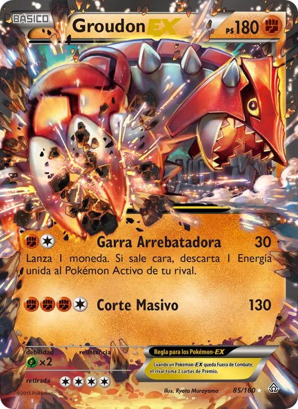 Groudon EX Duelos Primigenios 85/160