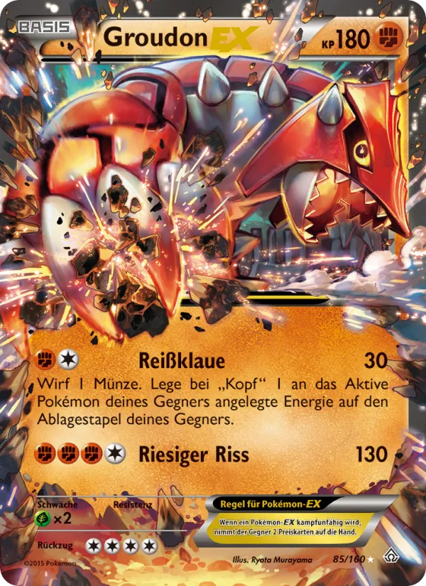 Groudon EX Protoshock 85/160