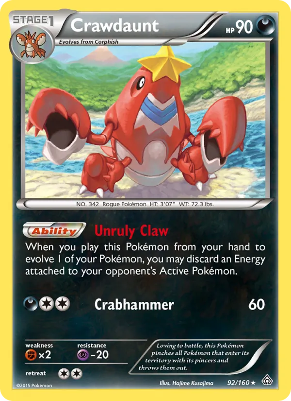 Crawdaunt Primal Clash 92/160