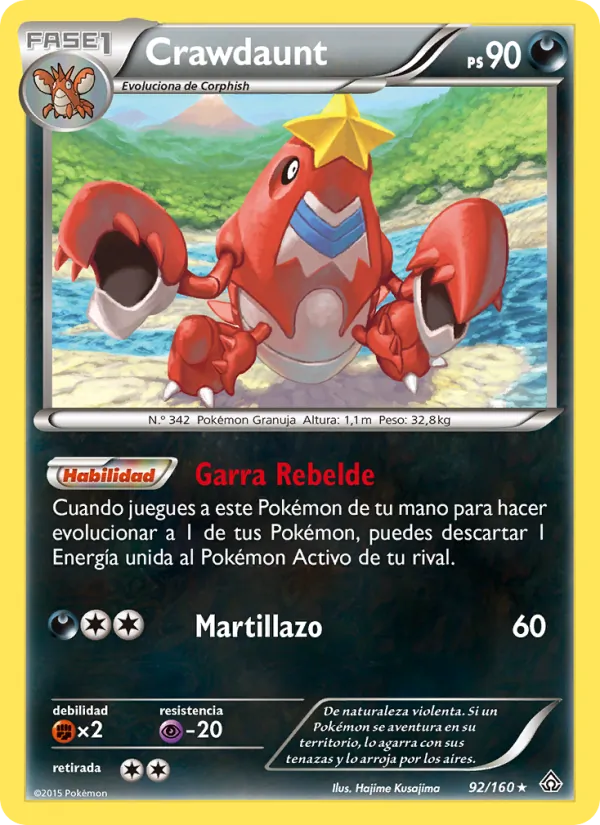 Crawdaunt Duelos Primigenios 92/160