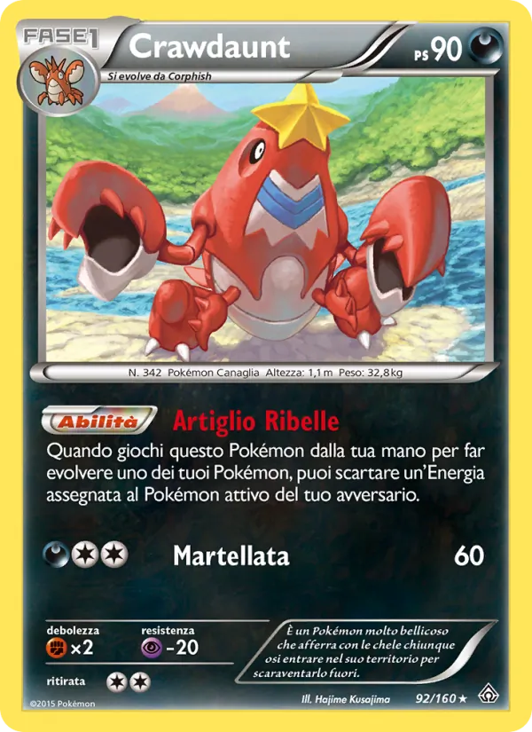 Crawdaunt Scontro Primordiale 92/160