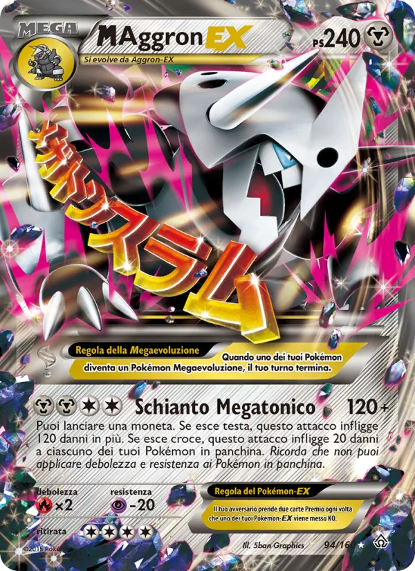 M Aggron EX Scontro Primordiale 94/160