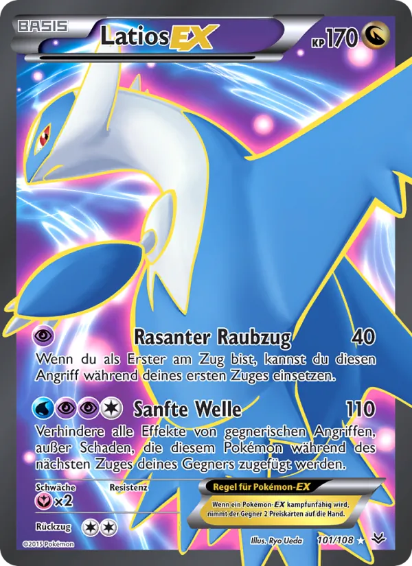 Latios EX Drachenleuchten 101/108