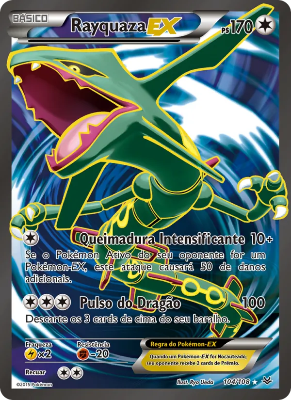 Rayquaza EX Céus Estrondosos 104/108