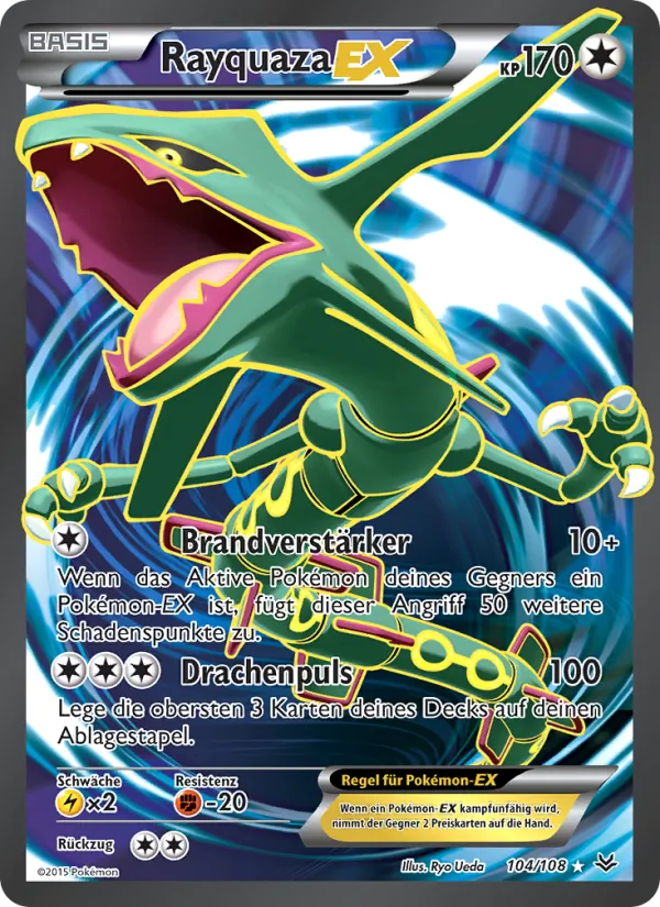 Rayquaza EX Drachenleuchten 104/108