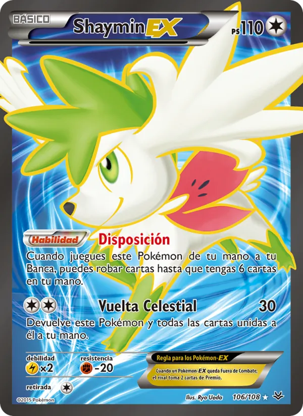 Shaymin EX Cielos Rugientes 106/108