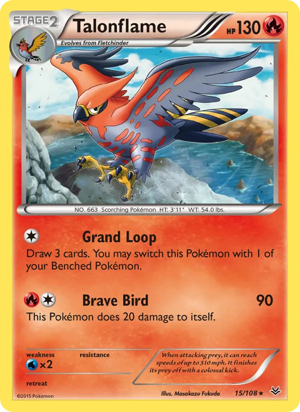 Talonflame Roaring Skies 15/108