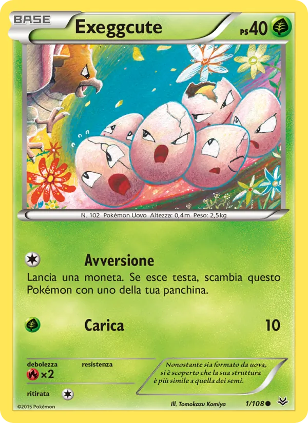 Exeggcute Furie Volanti 1/108