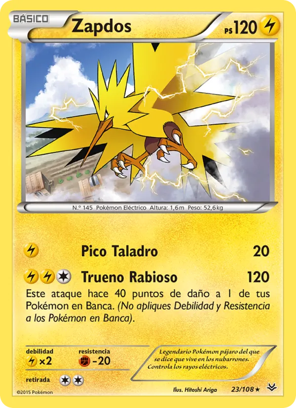 Zapdos Cielos Rugientes 23/108